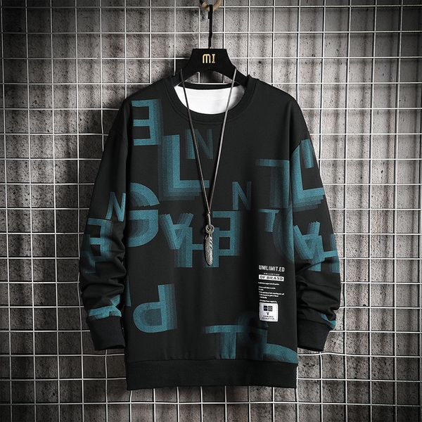 

2021 new fashion brand hoodies spring autumn hip hop casual men's black white sweatshirts punk streetwear clothes 5gmu