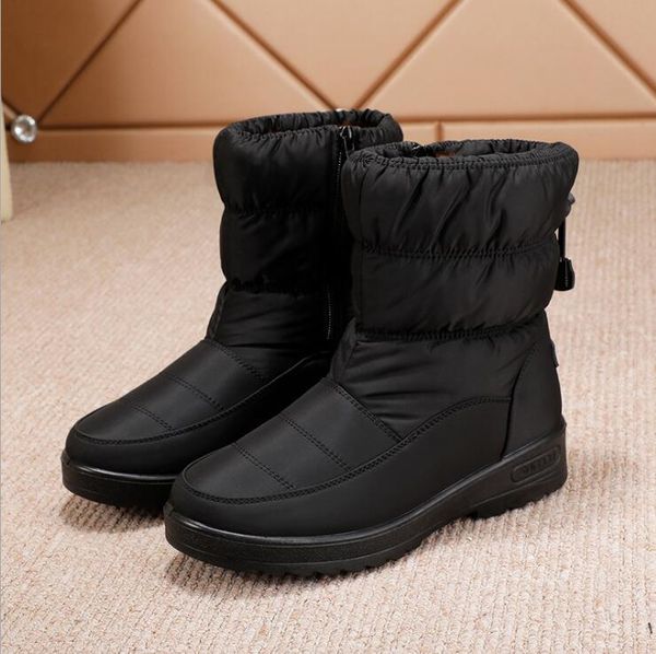 

snow winter boots women waterproof ankle boots warm fur insole platform shoes ladies botines black botas mujer 2020 martin