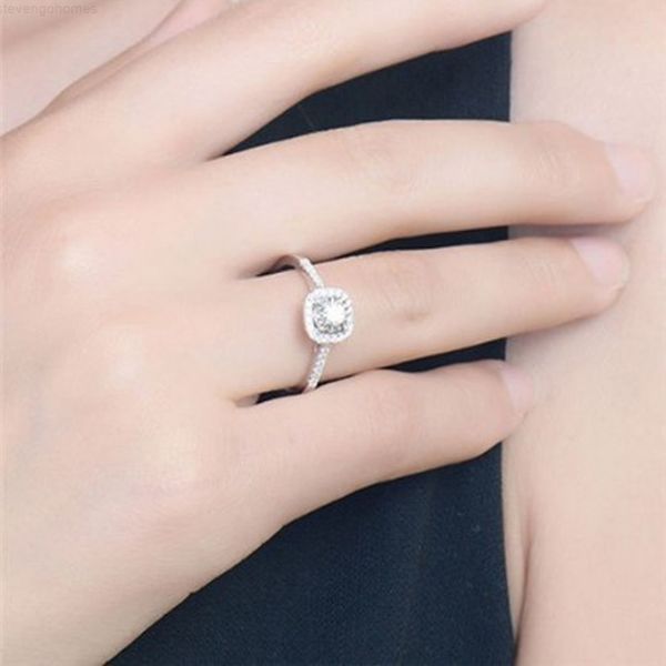 

gold engagement wedding for white women bridal color rings jewerly gift, Silver
