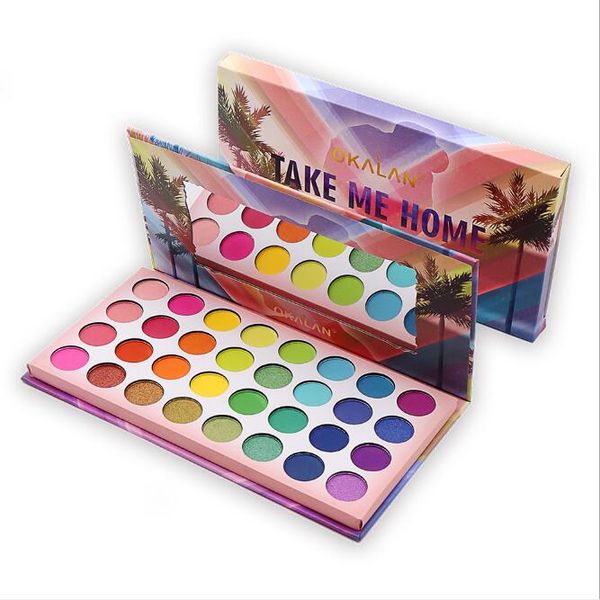 

take me home 32 color eyeshadow palette shimmer okalan makeup dhl ing