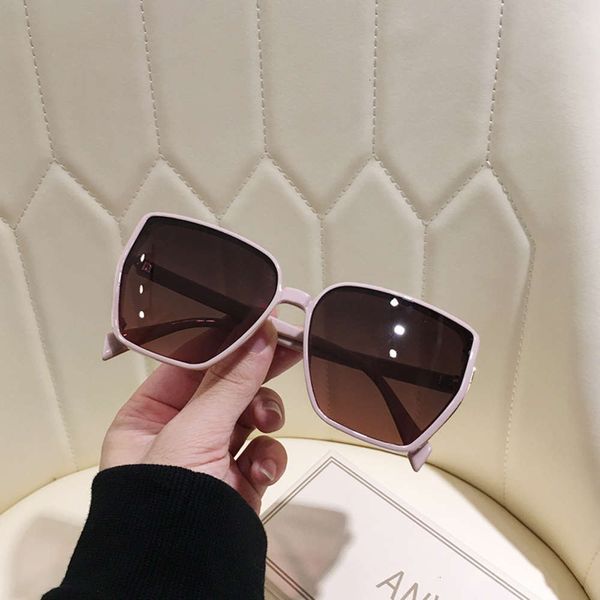 

new daai self retaining sunglasses 2020 polarizing korean fashion women's sunglasses anti ultraviolet round face big face, White;black