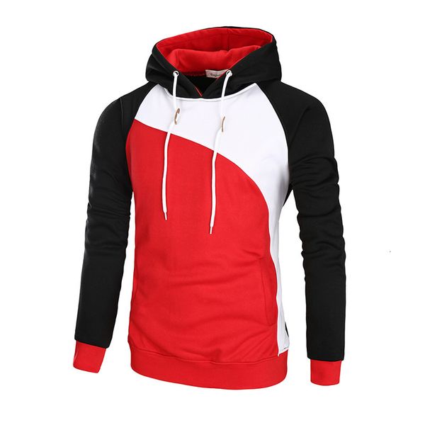 

2021 new casual hoodie hooded thick patchwork long sleeve mens sweatshirt new streetwear hip-hop fashion hoodies men clothing jmuj, Black