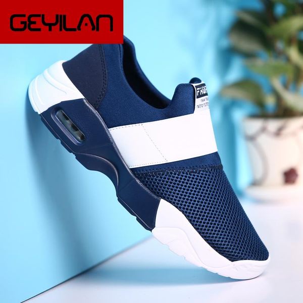 

slip on tenis casual shoes men krasovki breathable cushion sneakers men shoes couple loafers, Black