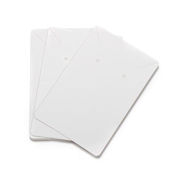 

50pcs/lot earrings and necklaces display cards cardboard earring packaging hang tag card ear studs paper card for jewelry 6x9cm q sqckid, Black