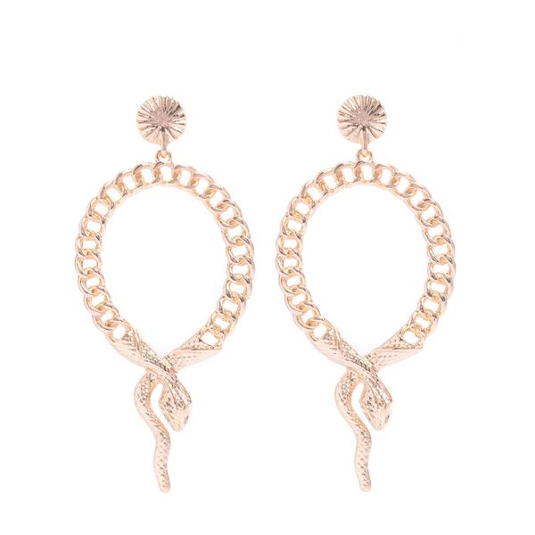 

заявление моды роскошные серьги манжета женский серьги змейки pave одного уха манжета модные партии серьги для женщин подарки qyleam lottery, Golden