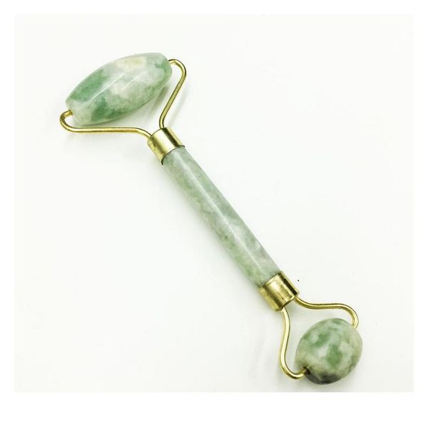 

double head facial skin care tools nature jade stone roller massager healthy relax face body head neck foot beauty b jllykb