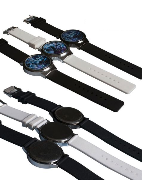 

stranger things waterproof touch watch running boy girl watch real four-leaf clover cartoon couple watch halloween gift for friends and girl, Slivery;brown