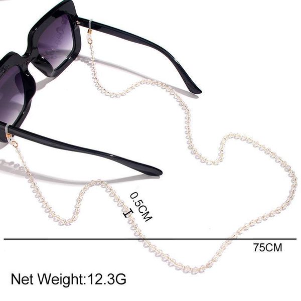 

flatfoosie new fashion chic glasses chain for women multicolor beads reading eyeglass chain non slip sunglasses cord lanyard h jllmkc