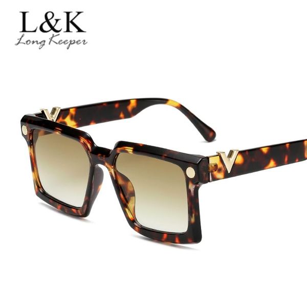 

sunglasses 2021 square oversized women gradient sun glasses fashion big frame eyeglasses uv400 high quality, White;black