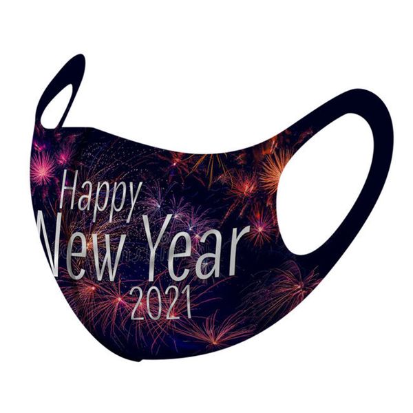 

factorymasks 2021 anti-fog washable ice silk color designer cartoon face mask party masks fashion happy new ye 7 i43rs