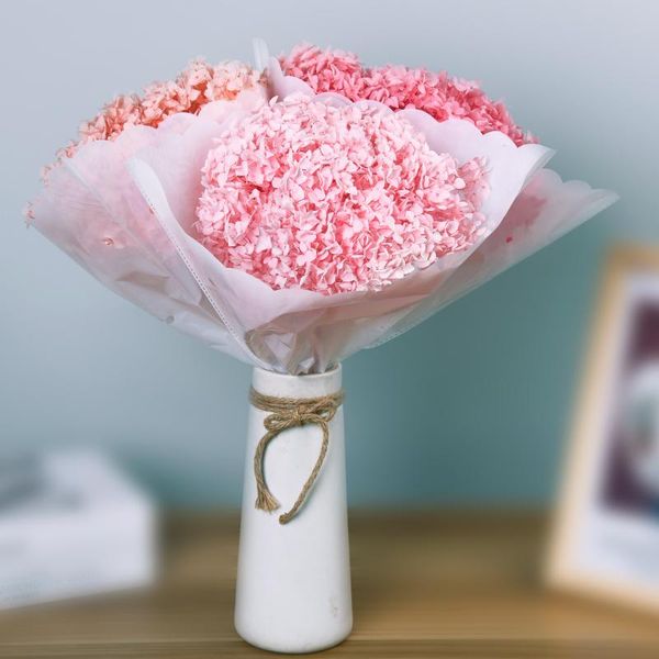 

25cm big flowers head preserved hydrangea 50g,dried natural real eternal bouquet vase flower arrangement wedding home decortion