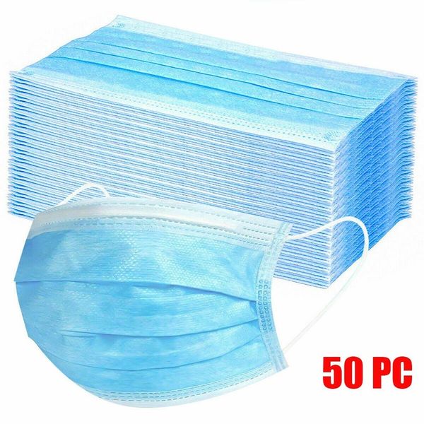 

mascarillas disposable face surgical new anti-dust face filter earloop activated carbon blue non-woven medical dental use