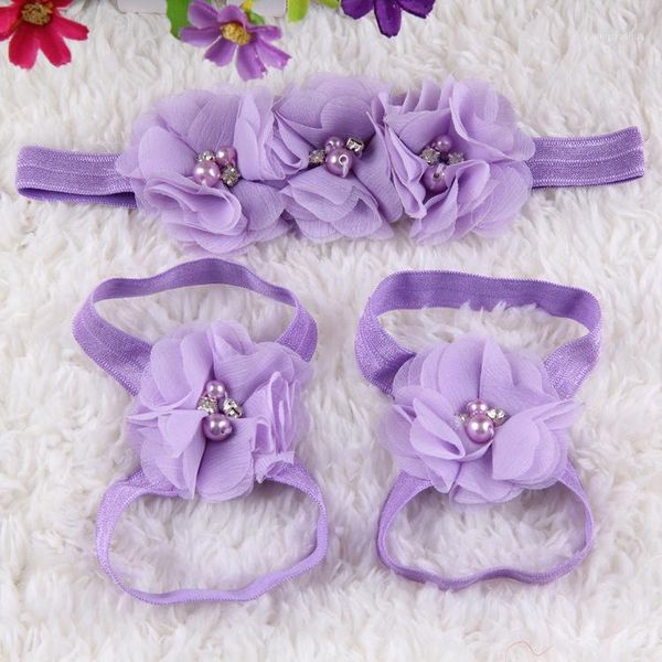 

christening baptism newborn baby girl shoes headband set toddler infant first walker flower pearl sneakers for girls1