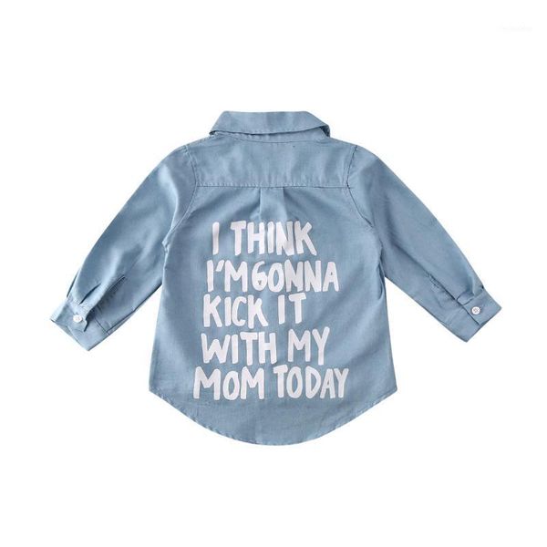 

jackets 2021 toddler kids baby girl autumn clothes denim long sleeve t-shirt warm coat shirt fashion1, Blue;gray