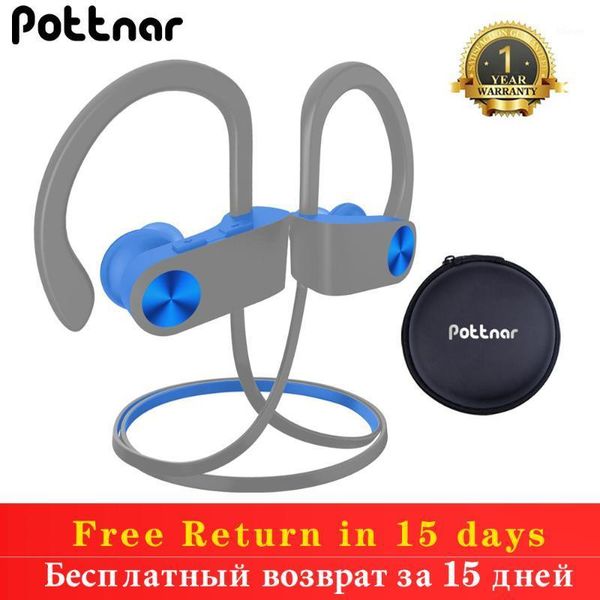 

pottnar new wireless bluetooth earphone 5.0 sports earhook ipx7 waterproof wireless headphones for fitness running1