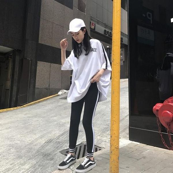 

xivvz pants new simple color matching slimming short-sleeved fashion t-shirt suit ankle casual pants sports pantst-shirt sports summer for f, Gray