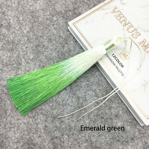 

12pcs lot 12cm gradient color tassels silk fringe sewing bangs tassel trim decorative key tassels for curtains home decoration h jlledp