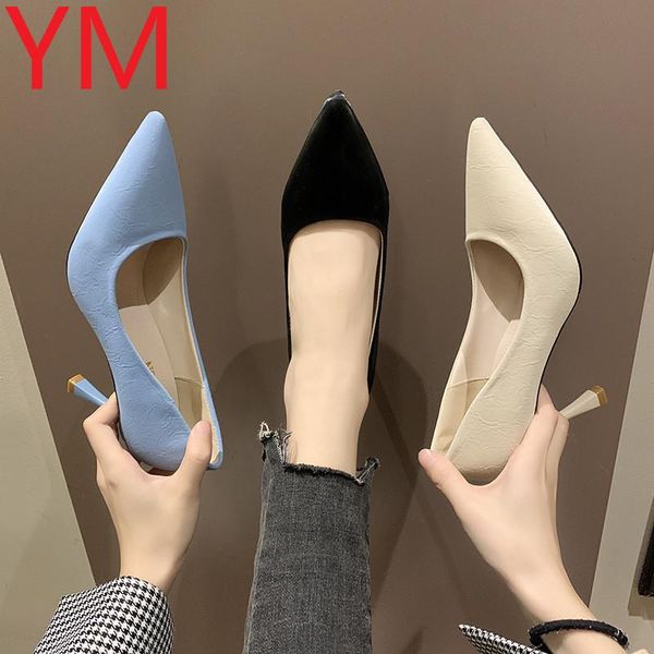 

2020 новый стиль весна женщины kitten heels насосы дизайнер низкая высокая стилет платье свадебная обувь синий бежевый черный heels большой, Black