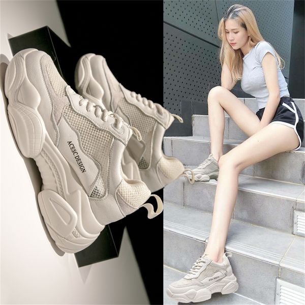 

blwbyl torre shoes women 2019 summer new mesh breathable sports shoes leather wild thick shoes zapatos mujer platform sneakers