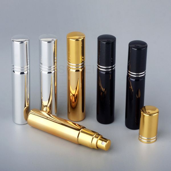 

uv coating 10ml glass plating spray bottle empty perfume bottle atomizer slivery glod black glass perfume vials cosmetic container