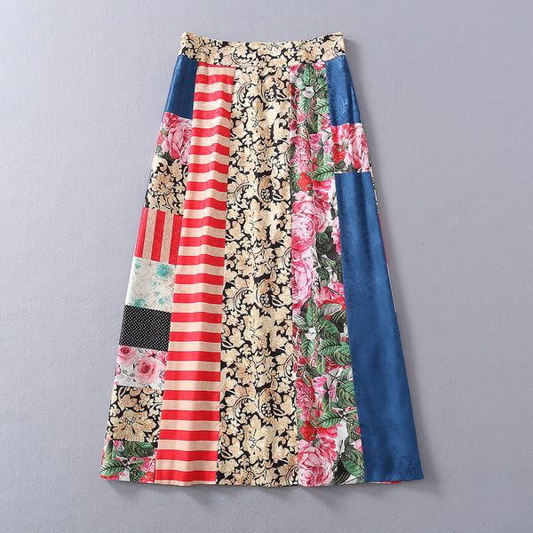 

2021 milan designer skirts gorgeous fashion print skirts women brand same style skirts luxury women's 0116-4, Black