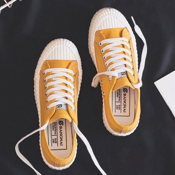 

women's vulcanized sneakers breathable flat lace up casual shoes woman classic canvas shoes white female footwear #5k2c