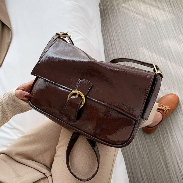 

casual women shoulder bag soft pu leather handbag simple fashion solid color satchel sac bandouliere femme corssbody side bags