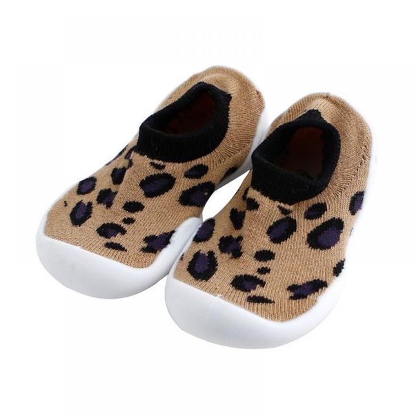 

2020 spring summer leopard print children's rubber sole shoes cartoon toddler babys breathable antiskid baby shoe, Black