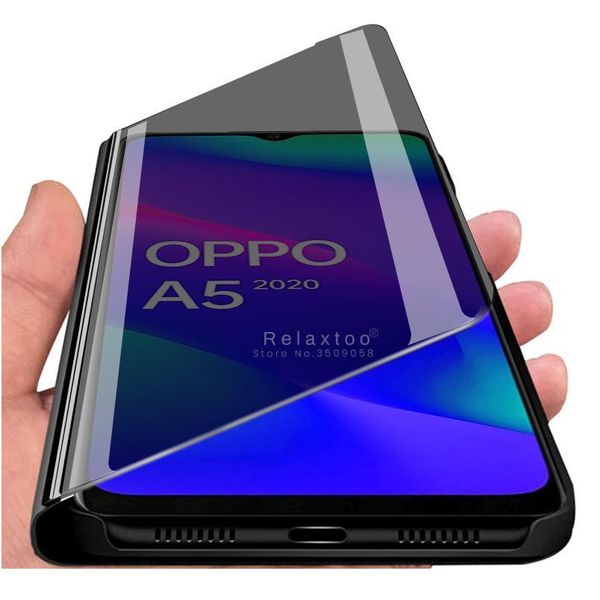 

smart mirror case for oppo a5 2020 cases cover for oppo a9 2020 stand book coque a 5 9 wmtlqa