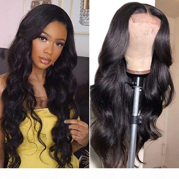 

body wave wigs lace frontal wig 4*4 lace closure pre plucked natural hairline hair 8-30 inch 150% density sunya hair, Black;brown