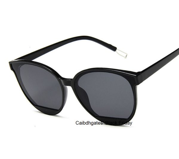 

new classic oval red women sunglasses female vintage luxury plastic brand designer cat eye sun glasses uv400 black friday, White;black