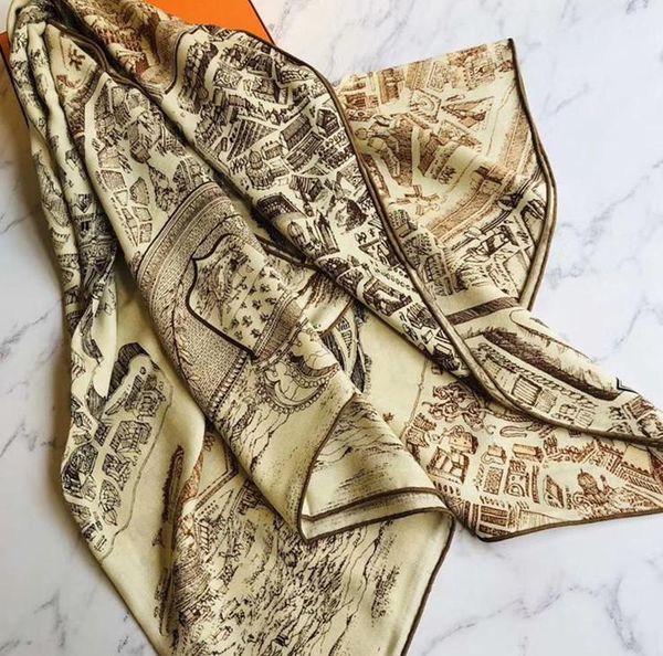 

2020 new arrival autumn spring classic design 140*140 cm colorful scarf 65% cashmere 35% silk scarf wrap for women lady girl, Blue;gray