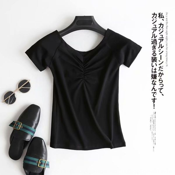 

женская летняя новая грудь плиссированной короткий рукава для женщин лето новой грудь b055 женщин плиссированной короткий рукава для женщин, White