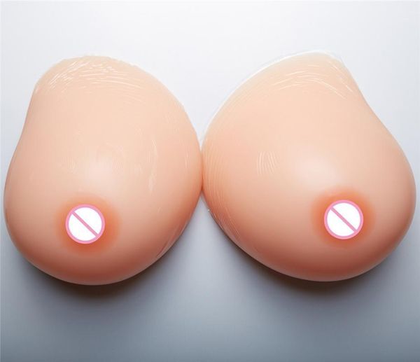 

4100g/pair huge cup silicone breast forms fake breast shemale crossdresser artificial boobs natural hanging cleavage1, Black;white