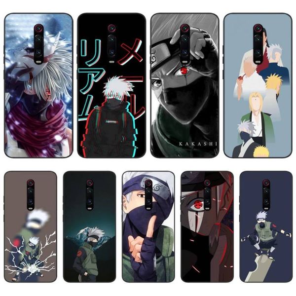 

kakashi naruto animated mobile phone cover redmi note 7 8 9 9s pro coke cover