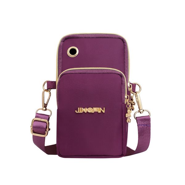 

women's bag new mobile phone shoulder fashion korean version sports shoulder rest shoulder bag cross body change mobile phone small bag, Black;red