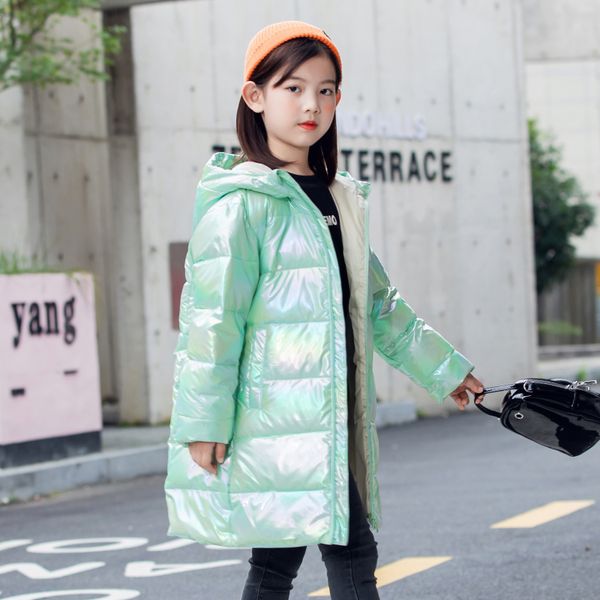 

8medium кочка off длинного сезона мальчиков куртка девочки средний и крупные дети детские с капюшоном-х утолщенной вниз, Blue;gray