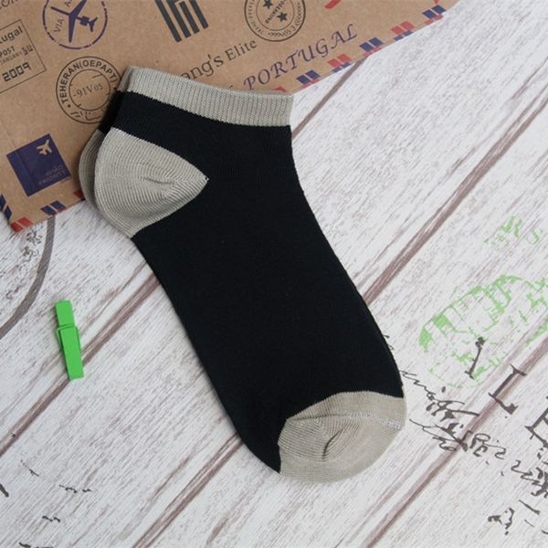 

wz1rp classic odor men's boat cotton korean version exquisite comfortable casual proof men's supermarket shallow socksboat socks m, Black