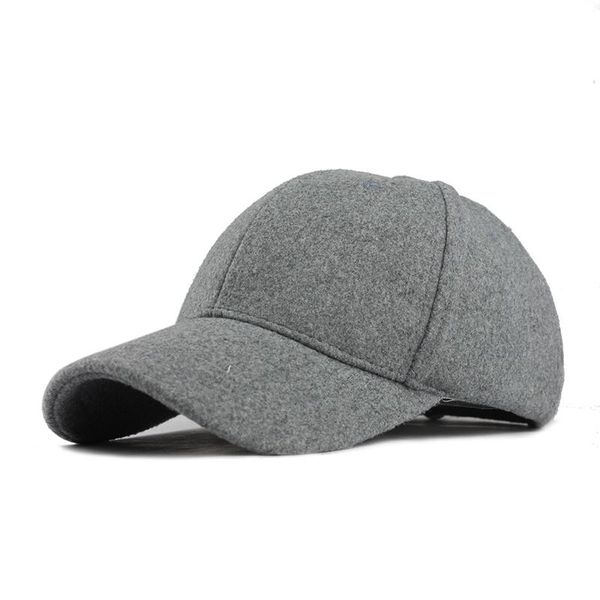

flb]wholesale new solid men's fedoras cotton baseball cap winter cap warm bone snapback hat gorras fitted hats for women wmtbhq, Black;white
