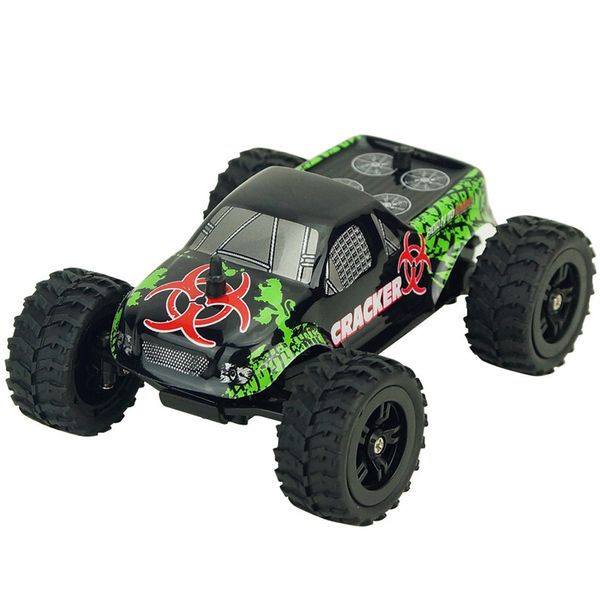 Veicolo fuoristrada RC Monster Truck radiocomandato con ruote grandi e telecomando in scala 1:32