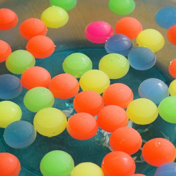 

10/30/100pcs glow in the dark balls floating on water luminous ball baby swimming bath toys child outdoor game bounce ball toy