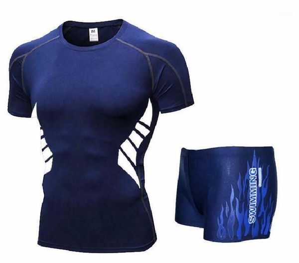

men swim t shirt trunks boxers shorts swimwear short pants swimsuit swimming wear short sleeves for beach spa pool fg441, Gray