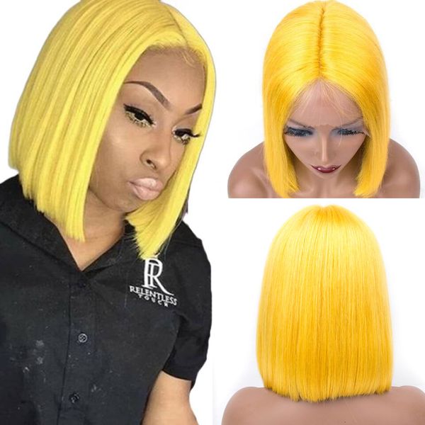 

short human hair wigs for women peruvian straight wig hair pre-plucked hairline wavy 12 inch short bob lace wigs fashion queen, Black;brown