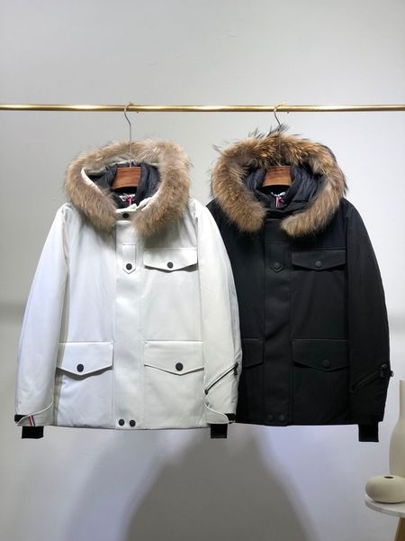 

новый мужской одежды бизнес пуховики parka зимняя куртка мужчины зима перо шинель куртка пуховик пальто открытый m8806 размер 1-5, Black