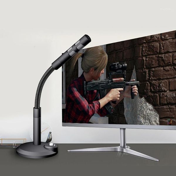

3.5mm/usb wired condenser microphone for computer pc desklapnotebook sound recording gaming podcasting microphones1