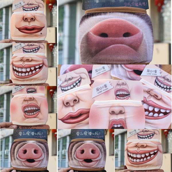 

cotton funny anti dust big pig cute mouth mask cartoon face emotiction ma zdf0