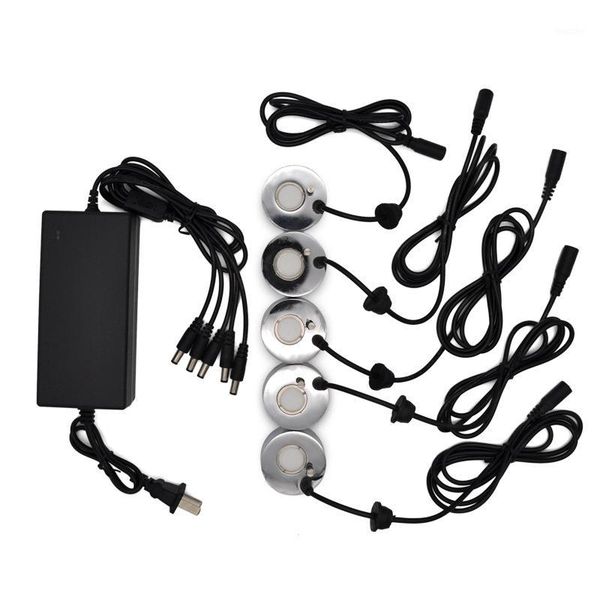 

mist maker fogger ultrasonic humidifier with 5pcs atomizing heads water fountain fog atomizer air humidifier us plug1