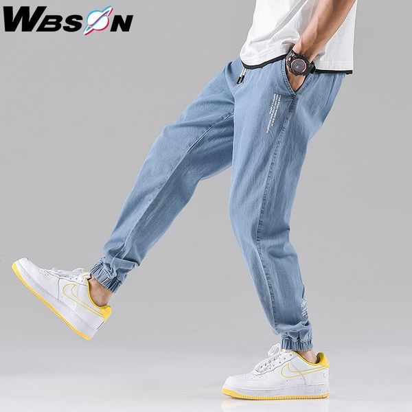 

wbson jeans men's casual pants jogging pants work jeans loose homme men's gray syg2308, Blue