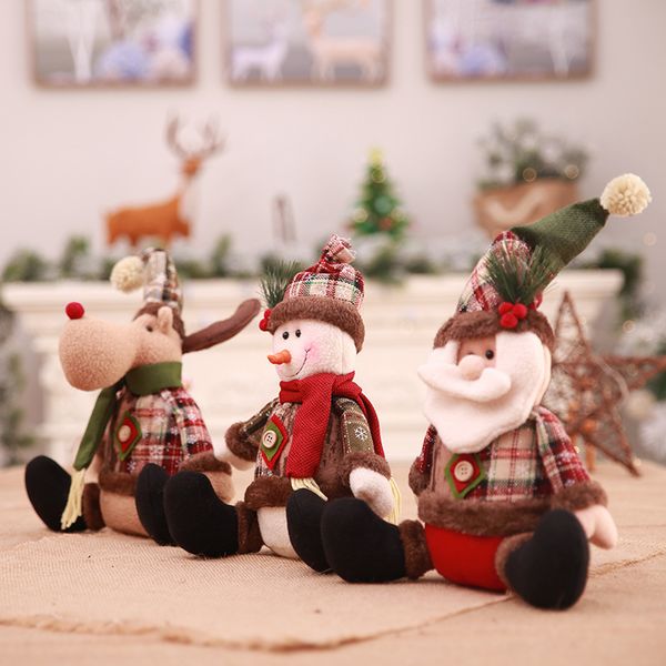 

children's shopping mall furnishings and accessories snowman doll window gifts lovely theme decoration