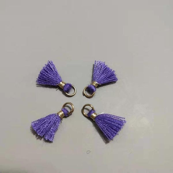 

50pcs 1cm mini cotton thread tassel pendant for jewelry making diy bracelet cellphone pendant finding craft supplies h wmtizc